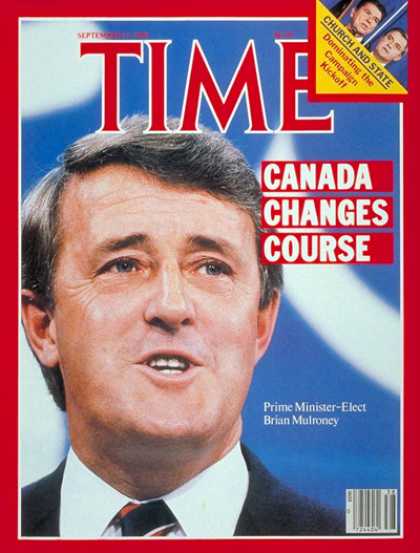 Time - Brian Mulroney - Sep. 17, 1984 - Canada