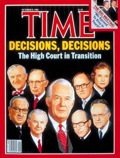 Time - The Supreme Court - Oct. 8, 1984 - Supreme Court - Law