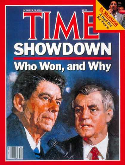 Time - Reagan & Mondale - Oct. 29, 1984 - Ronald Reagan - Walter Mondale - Presidential