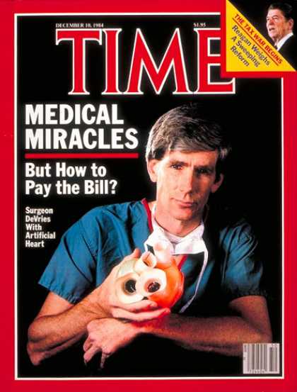 Time - Surgeon William DeVries - Dec. 10, 1984 - Heart Disease - Health & Medicine - Me