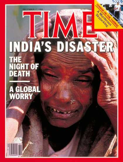 Time - Disaster Strikes Bhopal - Dec. 17, 1984 - Disasters - India - Environment