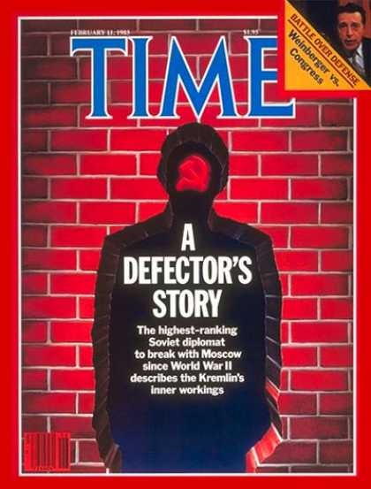 Time - Soviet Defector Tells All - Feb. 11, 1985 - Cold War - Russia