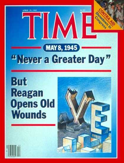 Time - V. E. Day: 40th Anniversary - Apr. 29, 1985 - World War II - Anniversaries