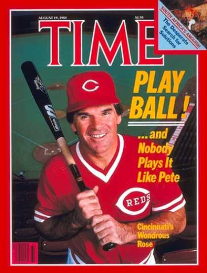 Time - Pete Rose - Aug. 19, 1985 - Baseball - Cincinnati - Scandals - Sports