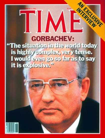 Time - Mikhail Gorbachev - Sep. 9, 1985 - Cold War - Russia