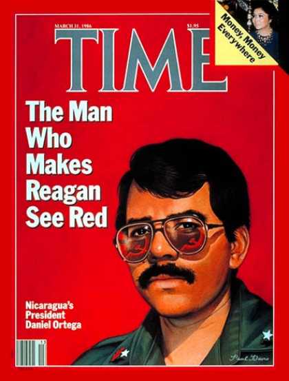 Time - Daniel Ortega - Mar. 31, 1986 - Nicaragua - Iran-Contra
