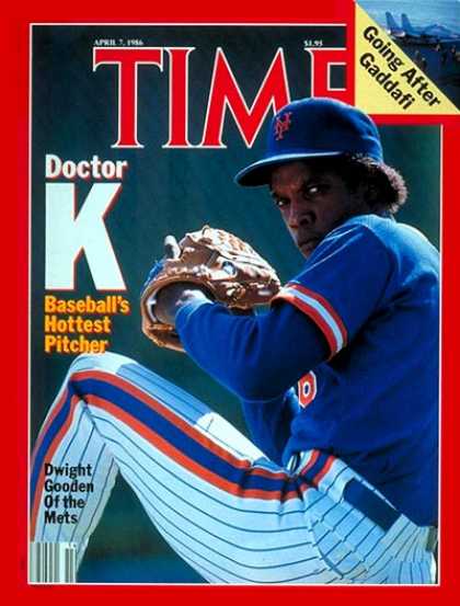 Time - Dwight Gooden - Apr. 7, 1986 - Baseball - New York - Sports