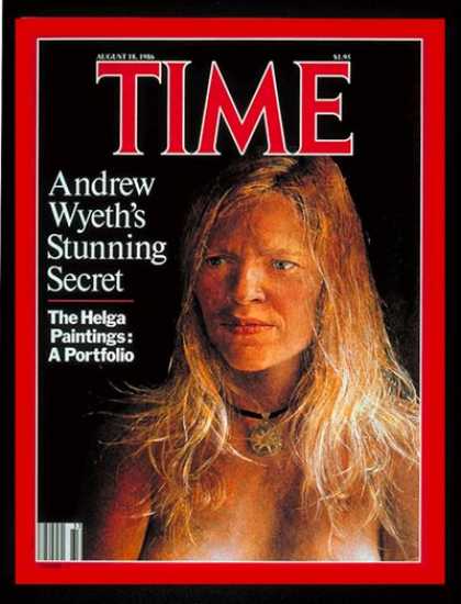 Time - Andrew Wyeth's 'Helga' - Aug. 18, 1986 - Andrew Wyeth - Painters - Art
