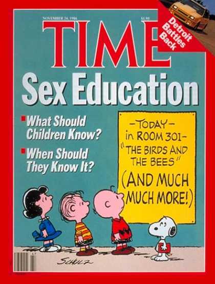 Time - Sex Education - Nov. 24, 1986 - Sex - Society - Education