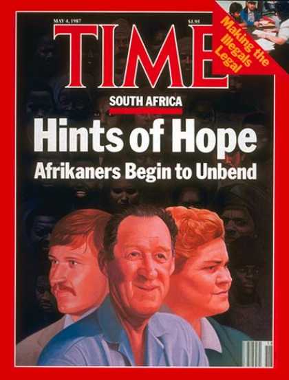 Time - South Africa - May 4, 1987 - Apartheid - Africa