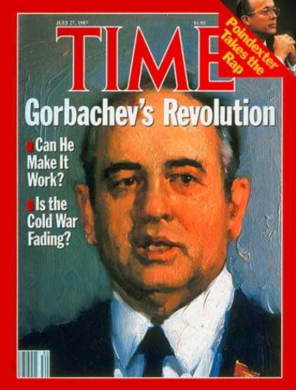 Time - Mikhail Gorbachev - July 27, 1987 - Russia - Cold War - Communism