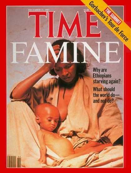 Time - Famine in Ethiopia - Dec. 21, 1987 - Africa - Health & Medicine - Hunger - Child