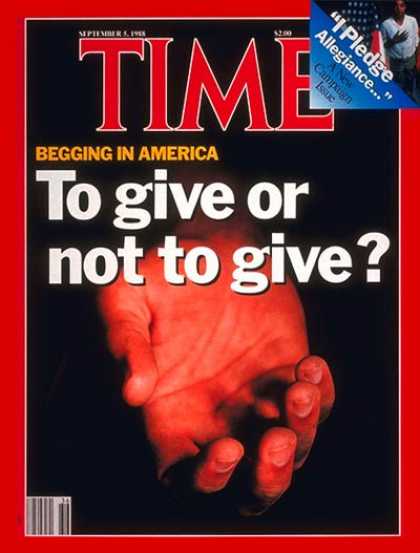 Time - Begging in America - Sep. 5, 1988 - Poverty - Society