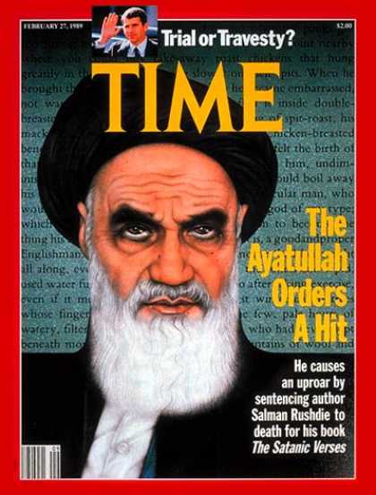 Time - Ayatullah Khomeini - Feb. 27, 1989 - Iran - Middle East