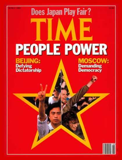 Time - Beijing and Moscow - June 5, 1989 - China - Russia - Revolutionaries - Communism