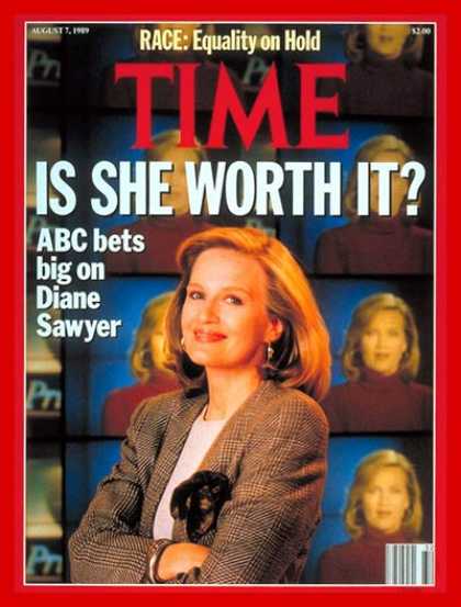 Time - Diane Sawyer - Aug. 7, 1989 - Television - TV News - Broadcasting