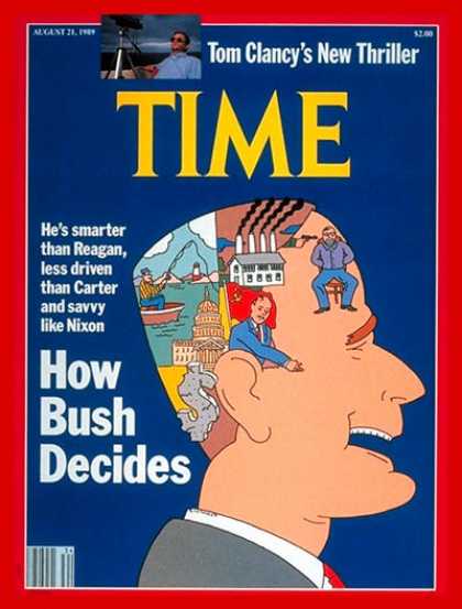 Time - George Bush - Aug. 21, 1989 - George H.W. Bush - U.S. Presidents - Politics