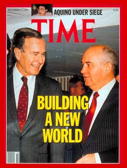 Time - George Bush & Mikhail Gorbachev - Dec. 11, 1989 - George H.W. Bush - Mikhail Gor