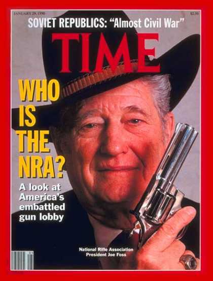Time - Joe Foss - Jan. 29, 1990 - Guns - Violence - Crime - Social Issues - Weapons - G