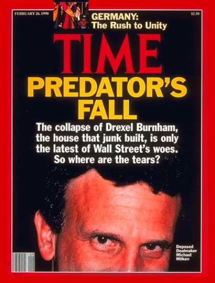 Time - Michael Milken - Feb. 26, 1990 - Wall Street - Securities - Scandals