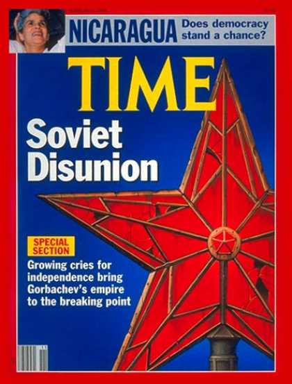 Time - Soviet Union - Mar. 12, 1990 - Cold War - Russia