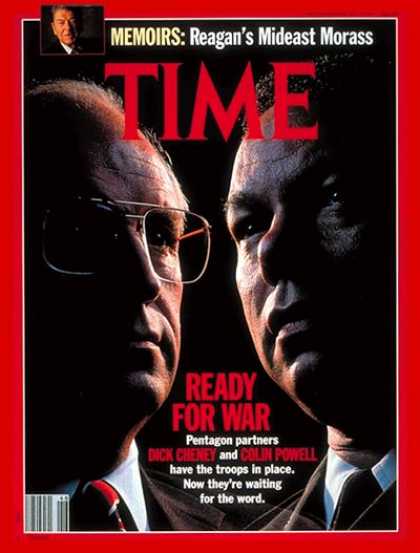 Time - Dick Cheney and Colin Powell - Nov. 12, 1990 - Dick Cheney - Colin Powell - Poli