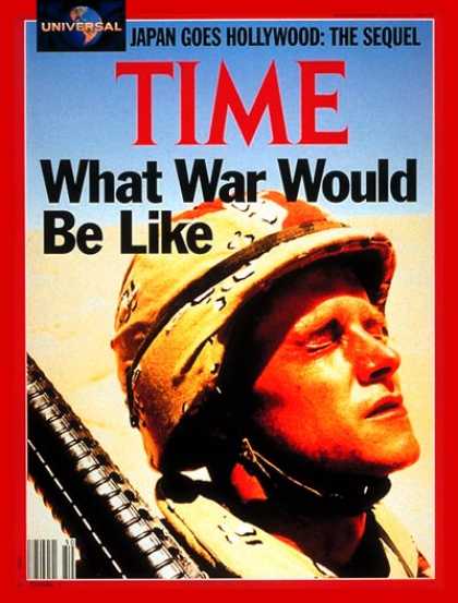 Time - U.S. Soldier - Dec. 10, 1990 - Gulf War - Iraq - Desert Storm - Middle East