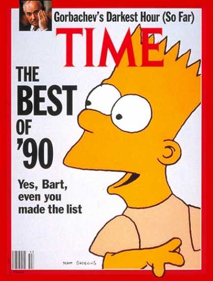 Time - Bart Simpson - Dec. 31, 1990 - Television - Cartoons - Most Popular - Comedy