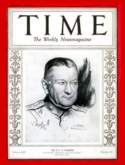 Time - Major General Neville - Dec. 23, 1929 - Military