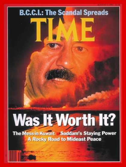 Time - Saddam Hussein - Aug. 5, 1991 - Gulf War - Iraq - Desert Storm - Middle East