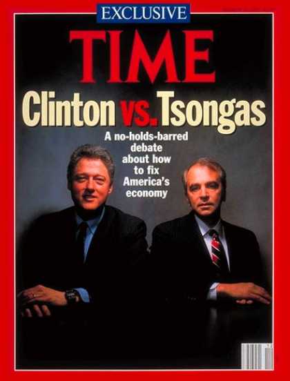 Time - Bill Clinton & Paul Tsongas - Mar. 23, 1992 - Bill Clinton - Paul Tsongas - Pres