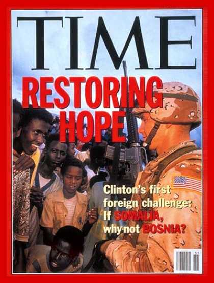 Time - U.S. Enters Somalia - Dec. 21, 1992 - Somalia - Africa - Military