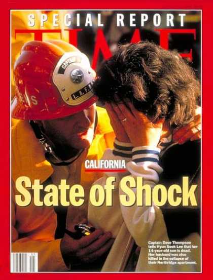 Time - California Earthquake - Jan. 31, 1994 - Natural Disasters - Earthquakes - Califo