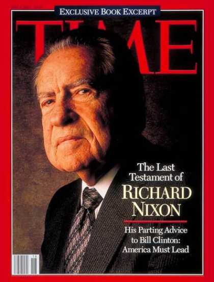 Time - Richard Nixon - May 2, 1994 - U.S. Presidents - Politics