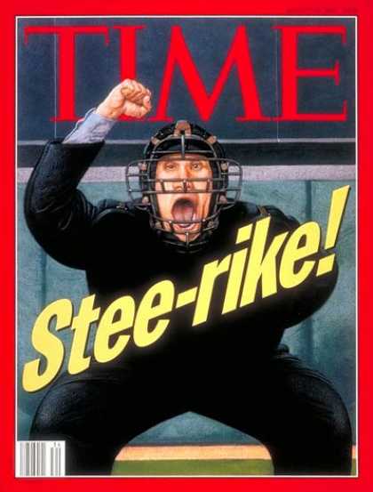 Time - Baseball Strike - Aug. 22, 1994 - Baseball - Labor Unions - Sports