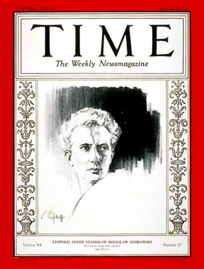 Time - Leopold Stokowski - Apr. 28, 1930 - Composers - Classical Music - Music
