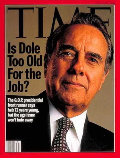 Time - Bob Dole - July 31, 1995 - Presidential Elections - Politics