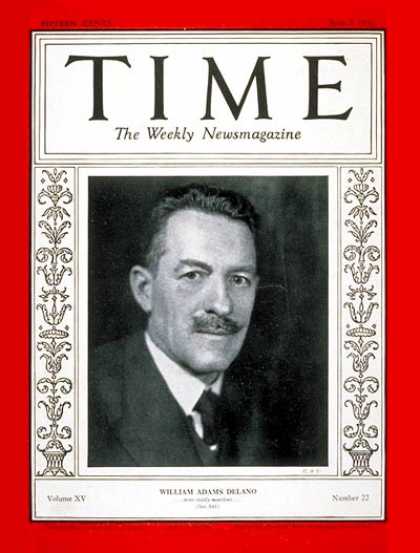 Time - William A. Delano - June 2, 1930 - Design - Architecture