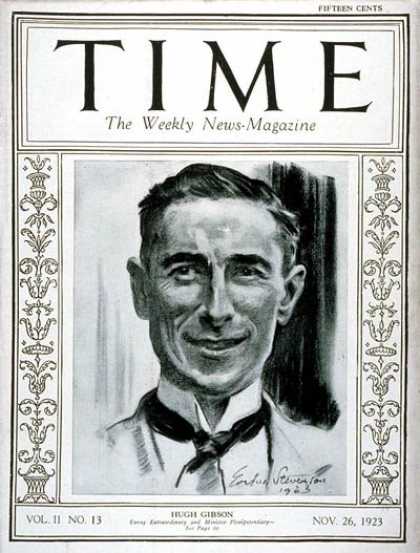 Time - Hugh Gibson - Nov. 26, 1923 - Poland - Diplomacy