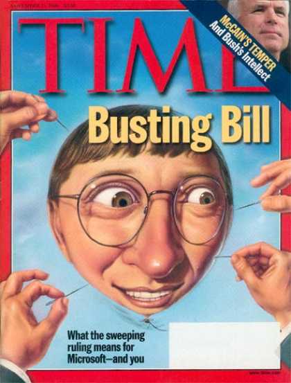 Time - Bill Gates - Nov. 15, 1999 - Microsoft - Computers - Science & Technology