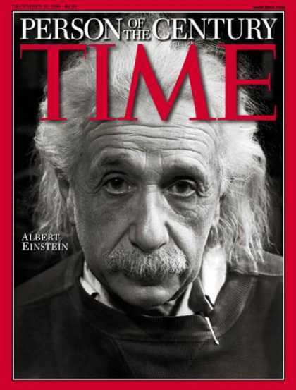 Time - Albert Einstein - Person of the Century - Dec. 31, 1999 - Person of the Year - S