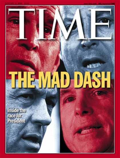 Time - Bush, Gore, McCain & Bradley - Jan. 31, 2000 - George W. Bush - Al Gore - John M