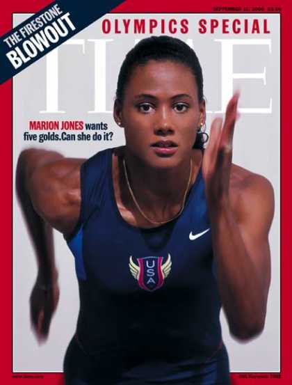 Time - Marion Jones - Sep. 11, 2000 - Track & Field - Olympics - Women - Sports