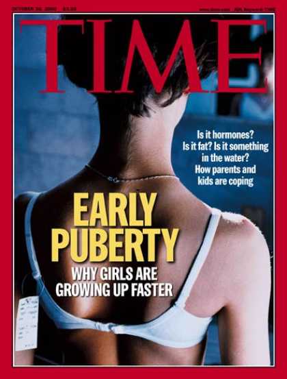 Time - Early Puberty - Oct. 30, 2000 - Children - Teens - Health & Medicine