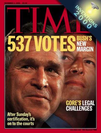Time - George W. Bush & Al Gore - Dec. 4, 2000 - George W. Bush - Al Gore - Presidentia