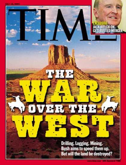Time - War Over the West - July 16, 2001 - Business - Politics