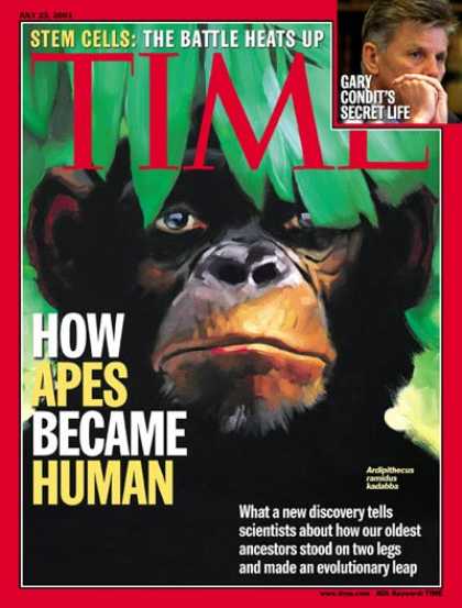 Time - Human Evolution - July 23, 2001 - Genetics - DNA - Animals - Health & Medicine -