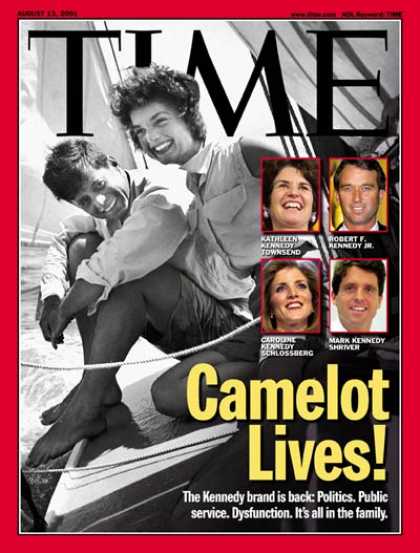 Time - The Kennedy Family - Aug. 13, 2001 - John F. Kennedy - Jacqueline Kennedy - U.S.