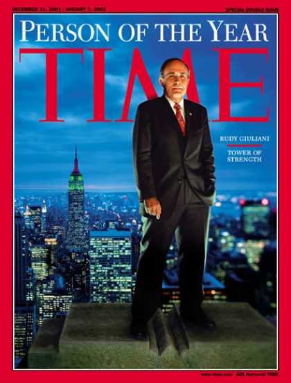Time - Rudolph Giuliani, Person of the Year - Dec. 31, 2001 - Person of the Year - Sept