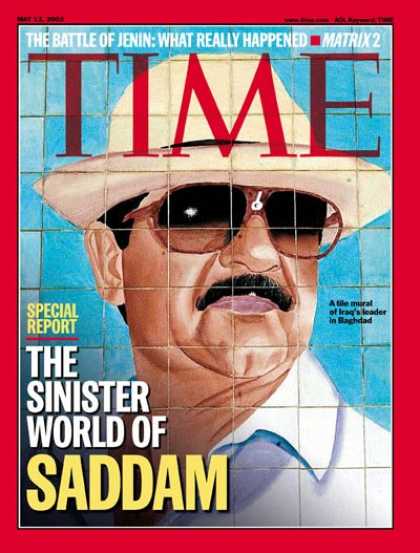 Time - Saddam Hussein - May 13, 2002 - Iraq - Middle East